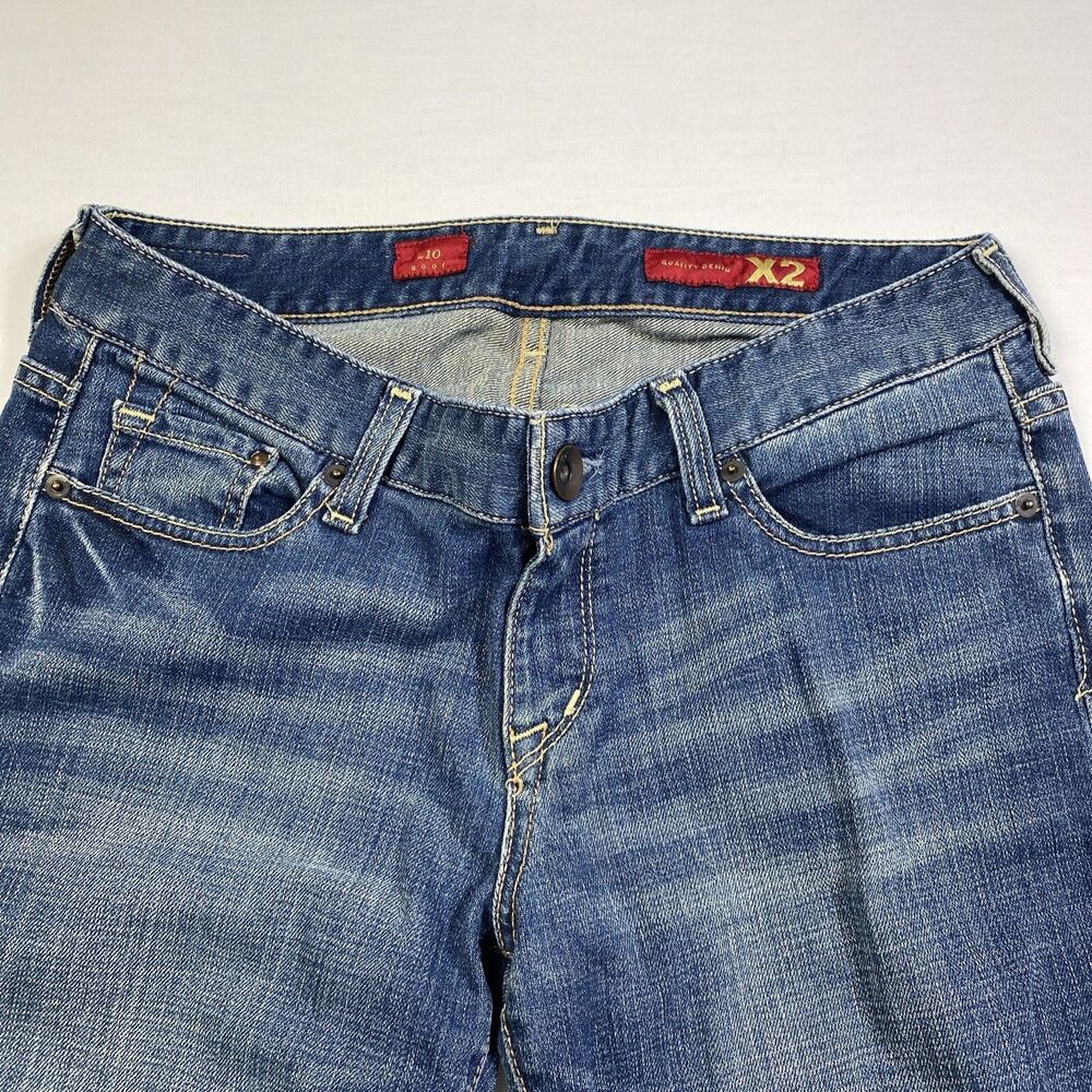 X2 Women’s Jeans Slim Size 10 Low Rise Bootcut Medium Wash